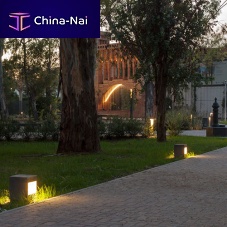 Garden bollard light CREAMurbancontemporarygalvanised steel