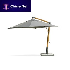 Round parasol HOLIDAY side postcanvas