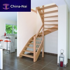 Half-turn staircase AUTHENTIQUEquarter-turnwooden stepwooden frame