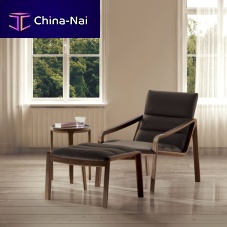Contemporary footrest CHALLENGEfabricleather