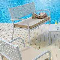 Traditional sofa CH630gardenmetal base3-seater
