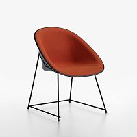 Contemporary chair CUPindoorfabricleather