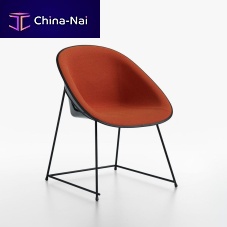 Contemporary chair CUPindoorfabricleather