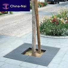 Rectangular tree grate SYNERGIE roundsquaresteel