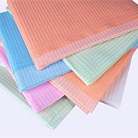 Single-use medical bib adultbluegreen