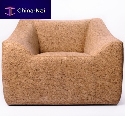 Contemporary armchair BLOCKcorkcorkwith armrests
