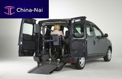 Van wheelchair accessible vehicle rear-entryside-entry