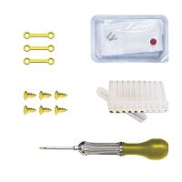 Non-absorbable cranial fixation system MCF-AIO-SET