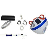 Mooring buoy CLIK EASYfor lazy linesself-adjusting anchorwith LED light