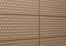 Panel cladding EMBOSSEDaluminumstainless steelcopper