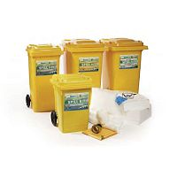 Plastic waste bin SK seriesfor liquid wastewith lid2-wheel