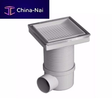 Polypropylene floor drain SYPHONED GULLYstainless steelpatiovertical