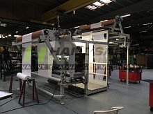 Fabric inspection machine with winder