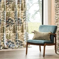 Curtain fabric VANA nature patternpolyestercotton