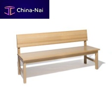Traditional public bench SO-312woodenwith backrestupholstered