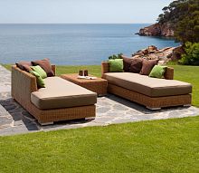 Contemporary daybed GOLFacrylic fabricsynthetic fibergarden