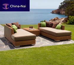 Contemporary daybed GOLFacrylic fabricsynthetic fibergarden