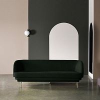 Contemporary sofa CORNICEvelvetcustomizable color3-seater