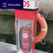 Fire pedestal for docksaluminum