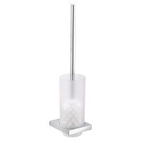 Chromed metal toilet brush 11164glasswall-mountedfloor-mounted