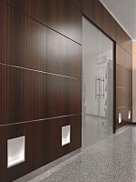 Recessed wall light fixture ROOFhalogencompact fluorescentLED