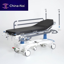 Transport stretcher trolley WP-09manualheight-adjustablewith adjustable backrest