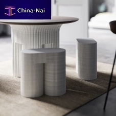 Contemporary stool GATHERresinresin basewhite