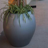 Ceramic plant pot AQUARIAN concretefiberglassglass fiber reinforced concrete