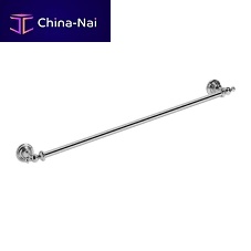 1-bar towel rack BARREA®wall-mountedbrasspolished