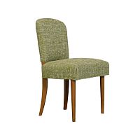 Contemporary chair Elyseindoorfabricwooden base