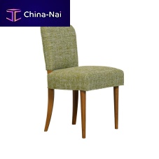 Contemporary chair Elyseindoorfabricwooden base