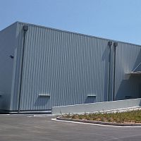 Corrugated metal sheet ELVAL ENFaluminumcoloredgray