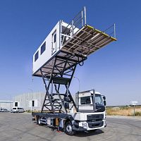 Self-propelled ambulift for people with reduced mobilityfor airport