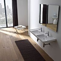 Wall-mounted washbasin 3003ceramicwith counterdouble