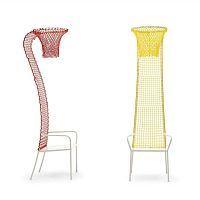 Original design chair Lazy Basketballindoormetalnylon
