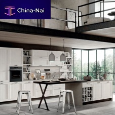 Traditional kitchen FRIDA 3wood veneerceramicisland