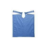 Unisex medical apron APRAA15-AKZ-BU-C19polyethylenewhiteblue