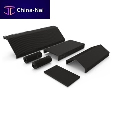 Rectangular protective bellows PVCaluminumaccordion protection