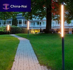 Contemporary light column FIACCOLA TYPE 510stainless steelpolycarbonateLED