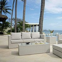 Contemporary sofa NORTHoutdoorfabricgray