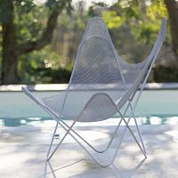 Original design armchair AAstainless steelwhite