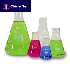Erlenmeyer flask HYBEX seriesborosilicate glassfor laboratory