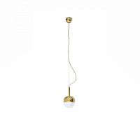 Contemporary ceiling light NIKUroundglasspolished brass