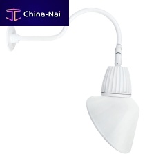 Surface-mounted light fixture GOOSENECK CONELEDroundfor display cases