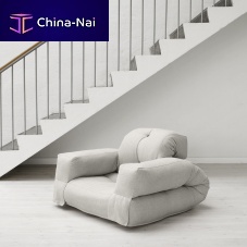 Contemporary armchair HIPPOfabricbedfuton