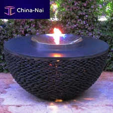 Gas fire pit polished stainless steel
