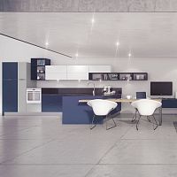 Contemporary kitchen FENIXFenix NTM®laminateL-shaped