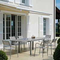 Contemporary chair MO310outdoorwater-resistant fabricmetal base