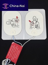 Pad defibrillation electrode monitoringchest