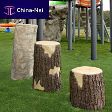 Playground obstacle course TREE STUMPS BIRCH outdoorstepper